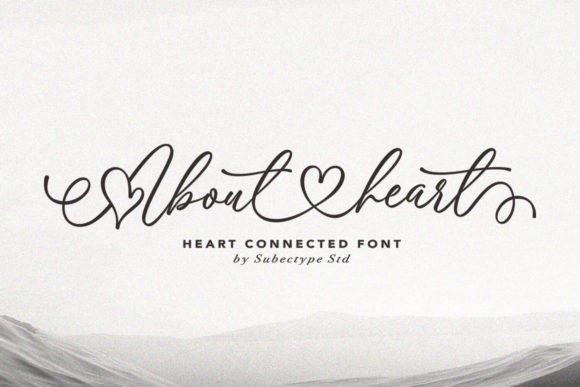 About Heart: A Script Handwritten Font for Creative Crafters
