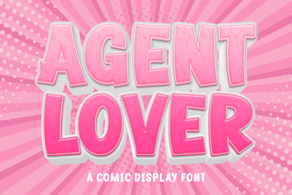 Agent Lover: A Bold Font for Crafting with Superhero Spirit