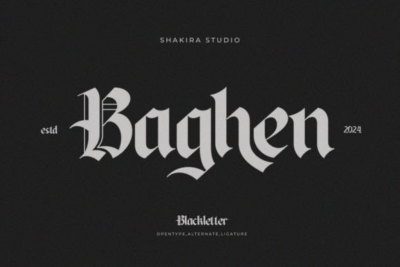 Baghen: A Timeless Blackletter Font for Elegant Branding