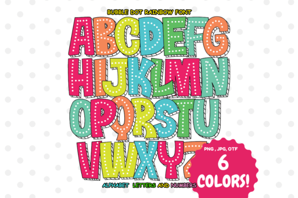 Bubble Dot Rainbow Font Review for Creative Branding