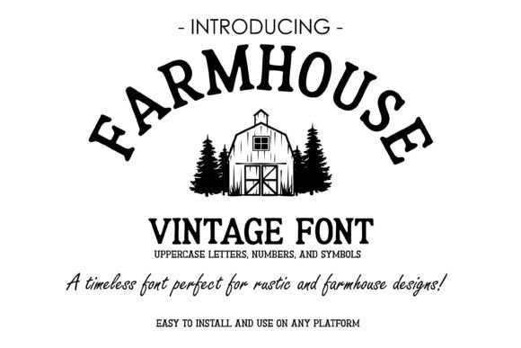 Farmhouse Vintage Font for Creative Campaigns and Branding