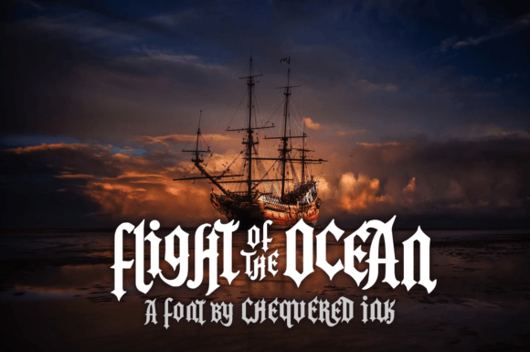 Flight of the Ocean: A Display Font with Character and Craft