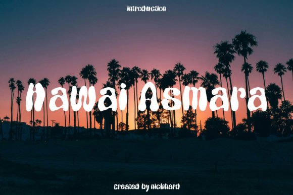 Hawai Asmara: A Script Handwritten Font for Editorial Design and Branding
