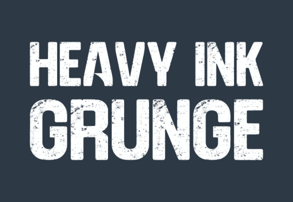 Heavy Ink Grunge: A Font for Bold Editorial Statements