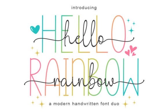 Hello Rainbow Duo: The Font That Elevates Your Campaigns