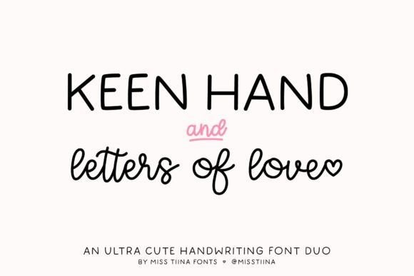 Keen Hand, Letters of Love Duo for Creative Branding and Design Projects