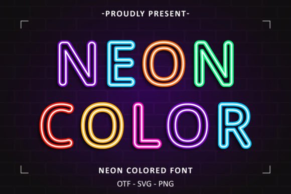 Neon Colored: A Font for Bold Editorial Expression