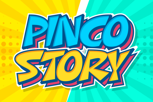 Pinco Story Font: A Bold Choice for Freebies Designers