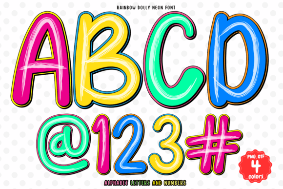 Rainbow Dolly Neon: A Font That Brings Color and Energy to Your Brand