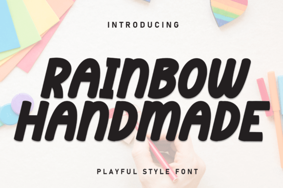 Rainbow Handmade: A Font for Creative Crafters and Printables