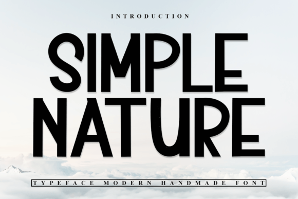 Simple Nature: A Festive Font for Handmade Crafters and Designers
