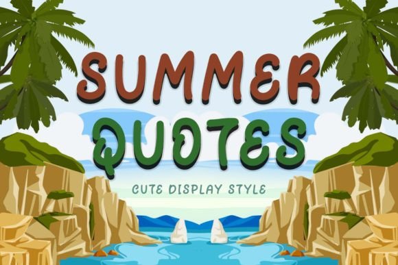 Summer Quotes: A Versatile Display Font for Web Designers