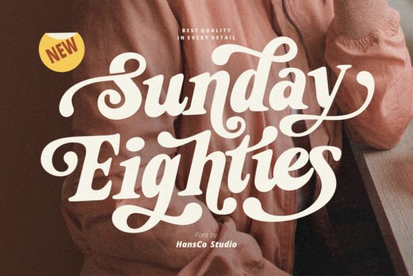 Sunday Eighties: A Bold Serif Font for Digital Branding and Web Design