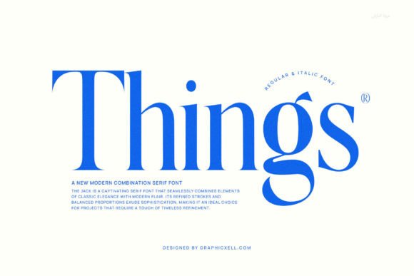 Things: A Serif Font for Creative Crafters and Product Makers