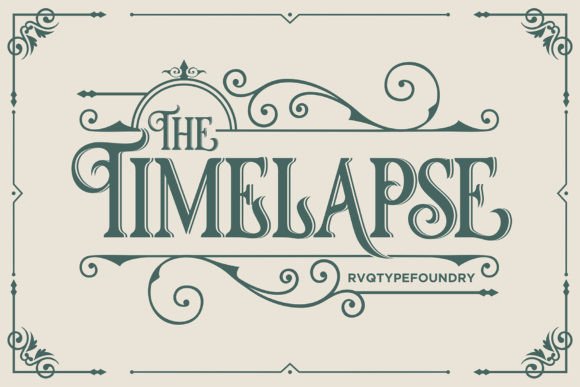 Timelapse: A Bold Blackletter Font for Editorial Design