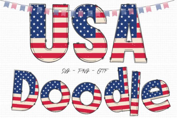 Usa Doodle: A Font That Brings Patriotism to Every Craft Project