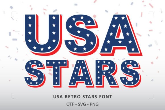 Usa Retro Stars Font for Bold Digital Branding