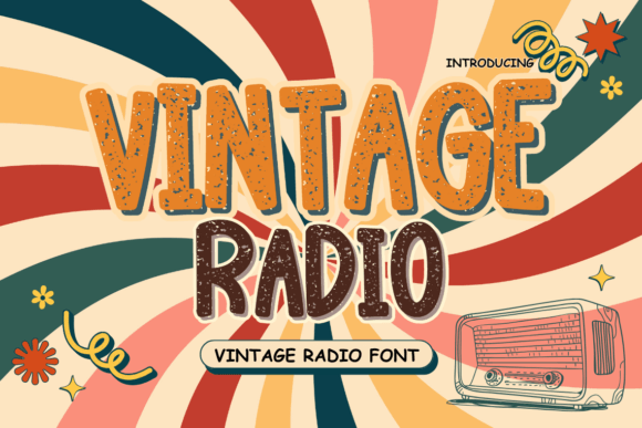 Vintage Radio: A Timeless Display Font for Editorial Design