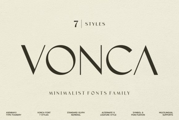 Vonca: A Modern Minimalist Sans Serif Font for Clean, Impactful Campaigns