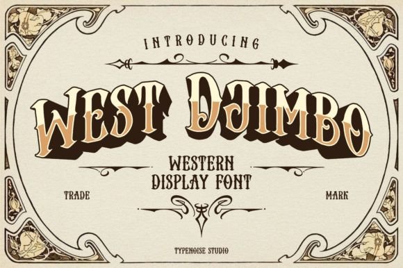 West Djimbo: A Font That Brings the Old West to Your Printables