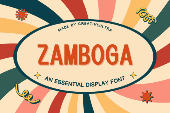 Zamboga Display Font: Command Attention with Bold Visuals